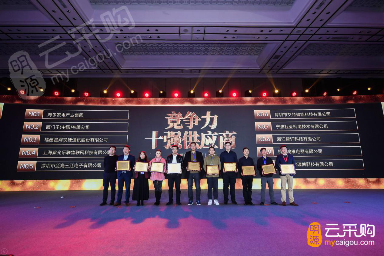 艾特智能家居荣获中国房地产供应商十强称号!